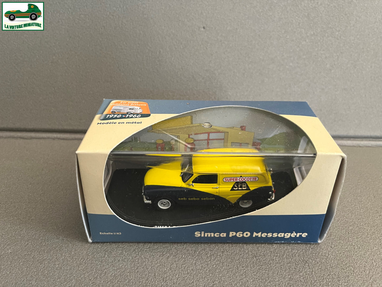 Voiture Miniature Utilitaire Simca P60 Messagère SEB Atlas Eligor 1/43