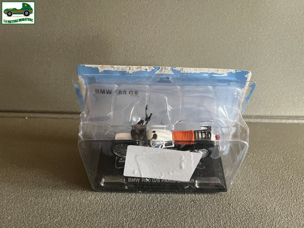 Moto miniature Rallye BMW R80 G/S Paris Dakar au 1/24