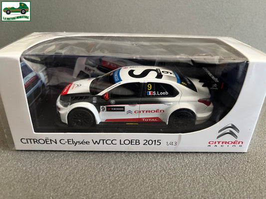 Voiture Miniature Citroen C Elysée WTCC Loeb 2015 Norev 1/43