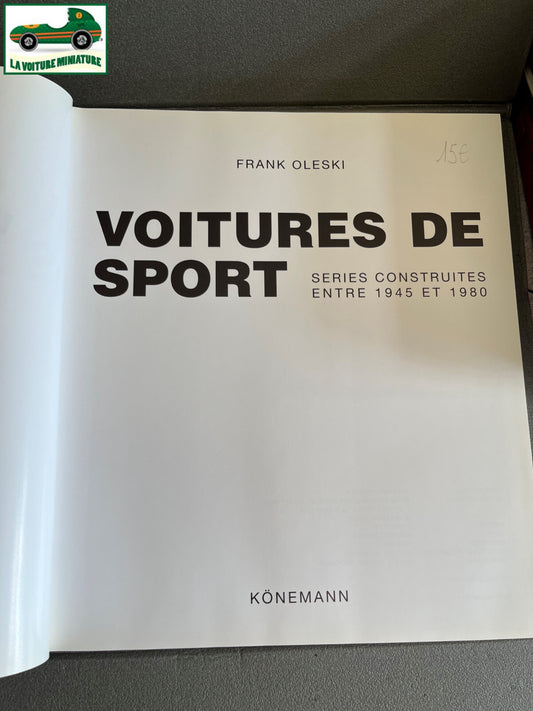 Livre Voiture Automobile Voitures de Sport Oleski Hartmut Lehbrink