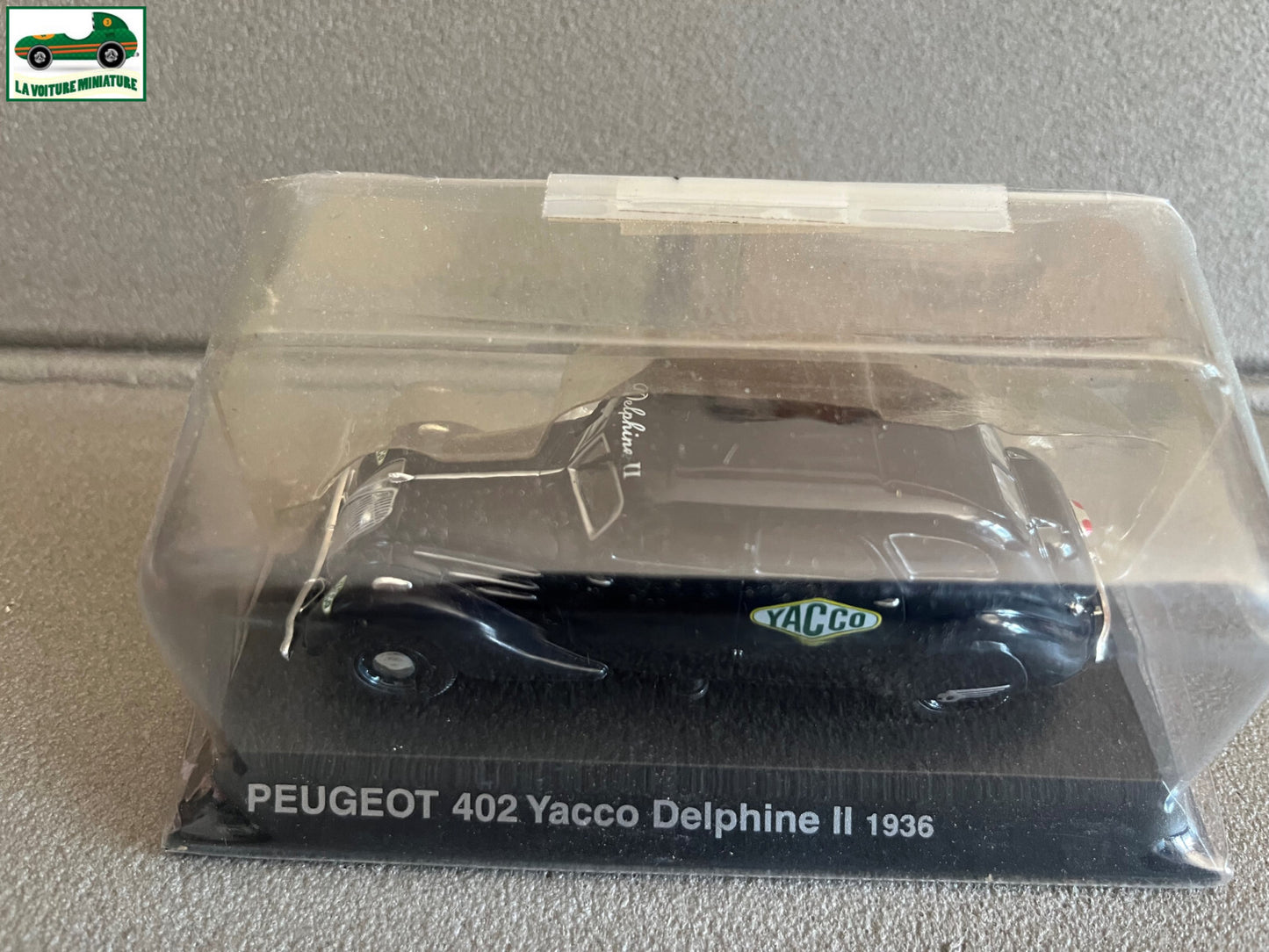 Voiture Miniature Peugeot 402 Yacco Delphine II 1936 Norev Hachette 1/43