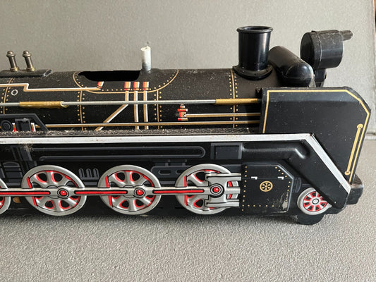 Jouet Ancien Tôle Train Locomotive Modern Toys D5139 Japan Incomplet