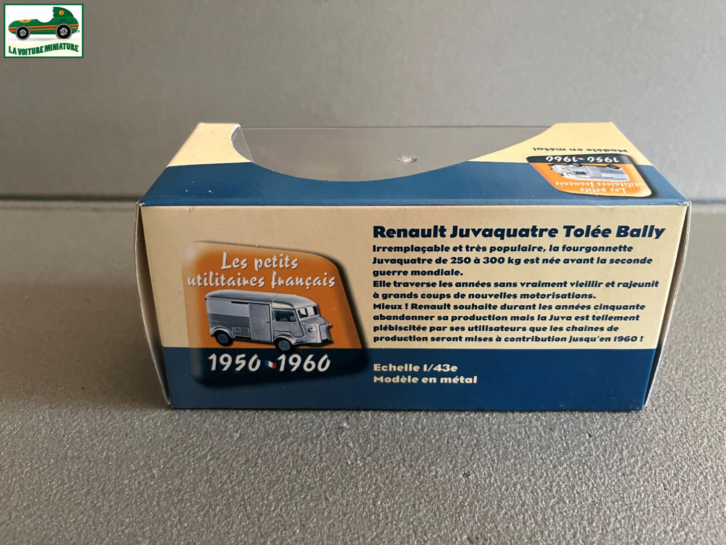 Voiture Miniature Utilitaire Renault Juvaquatre Bally Atlas Eligor 1/43