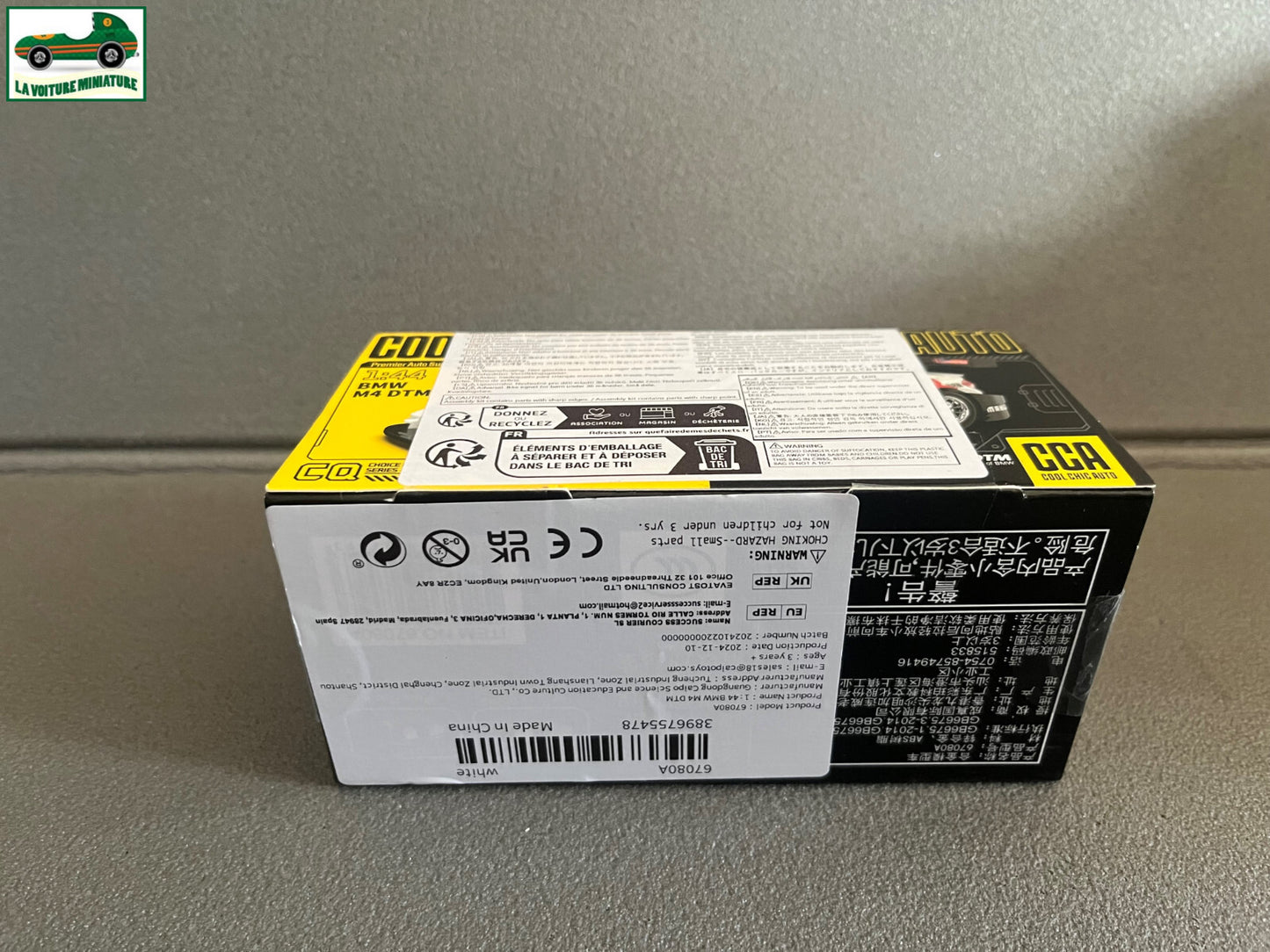 Voiture Miniature BMW M4 DTM CCA Cool Chic Auto 1/44 non 1/43