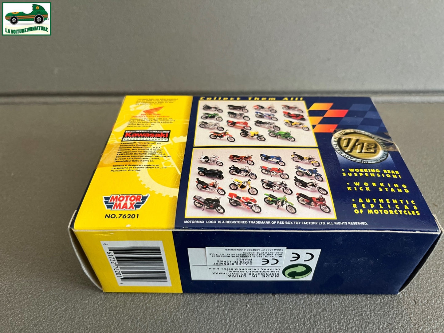 Moto miniature Honda NSR Super Bikes Motor Max 1/18