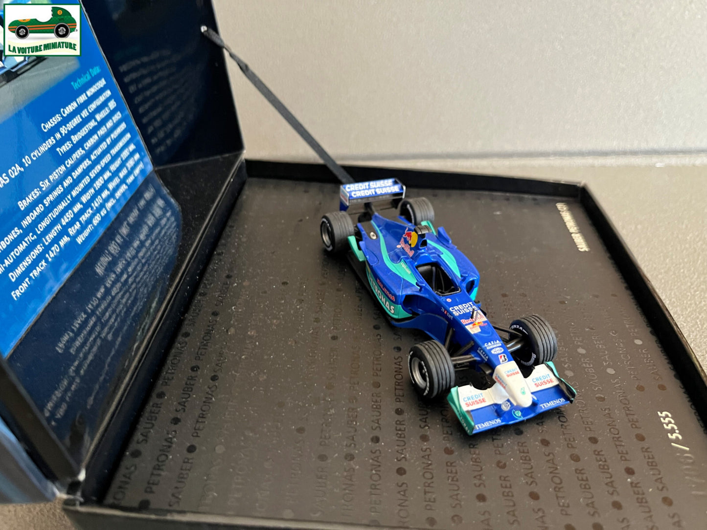Voiture Miniature Course Coffret Formule 1 Sauber Petronas C21 Minichamps 1/43