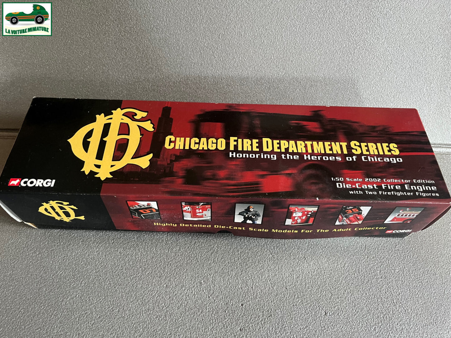 Voiture miniature Camion Pompiers Seagrave J Engine Corgi Heroes 1/50