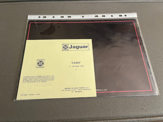 Ancien Dépliant Brochure Documentation Automobile Jaguar XJ