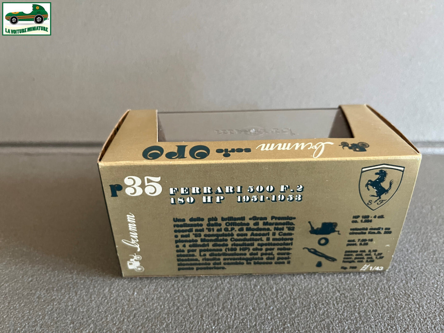 Voiture Miniature Ferrari 500 F2 Brumm au 1/43