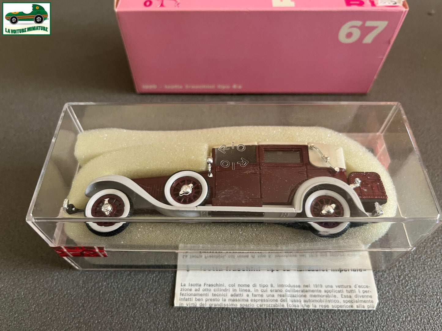Voiture Miniature Rio Isotta Fraschini tipo 8a landaulet imperiale au 1/43