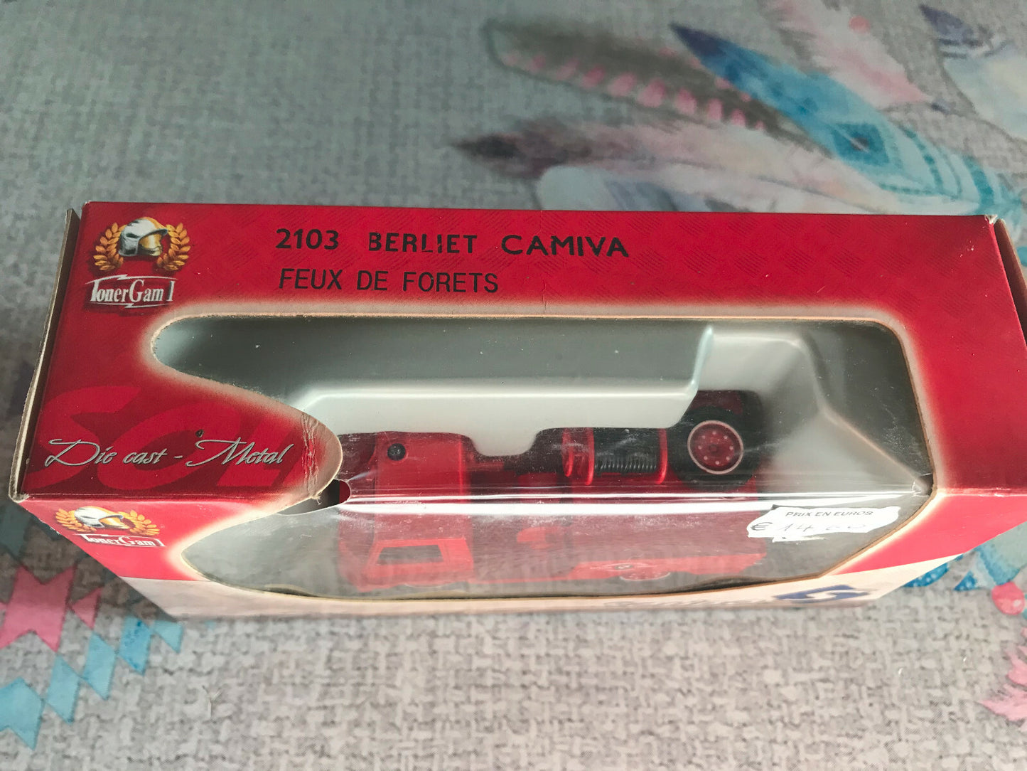 Voiture Miniature Pompiers Camion 2103 Berliet Camiva Feux Solido TonerGam 1/50