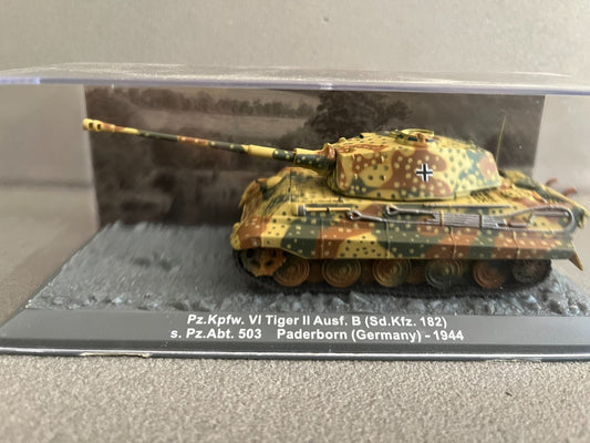Miniature Militaire Char Tank Blindé Pz.Kpfw. VI Tiger II Porsche Altaya 1/72