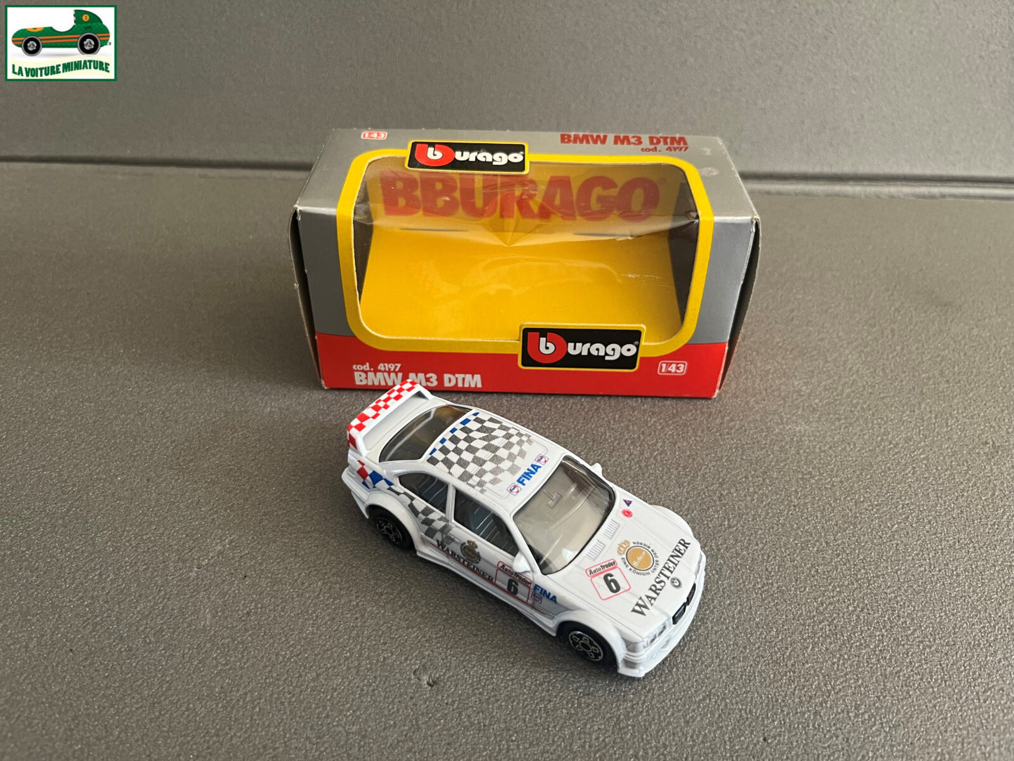Voiture miniature Burago BMW M3 DTM 4197 au 1/43