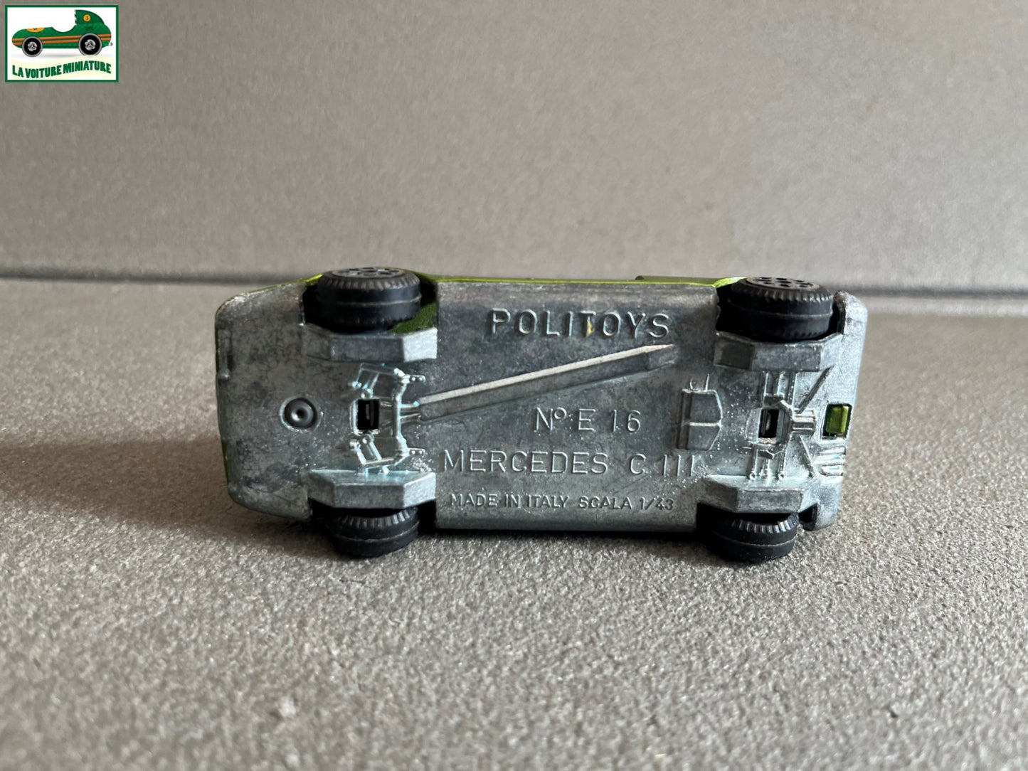 Ancienne Voiture Miniature Mercedes C111 Politoys N° E 16 Made in Italy 1/43