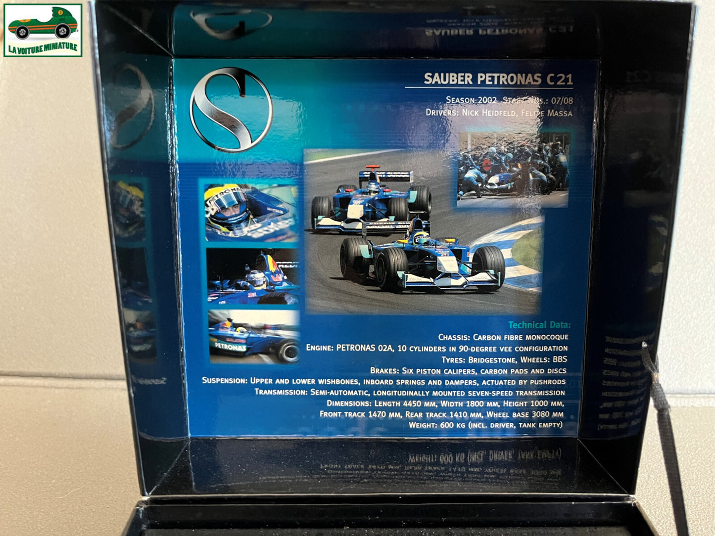 Voiture Miniature Course Coffret Formule 1 Sauber Petronas C21 Minichamps 1/43
