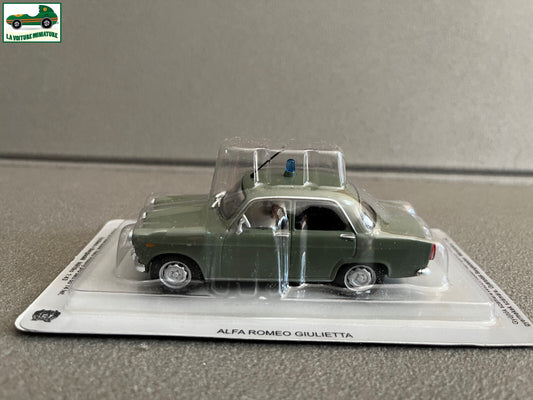 Voiture miniature Alfa Romeo Giulietta Police du Monde DeAgostini 1/43