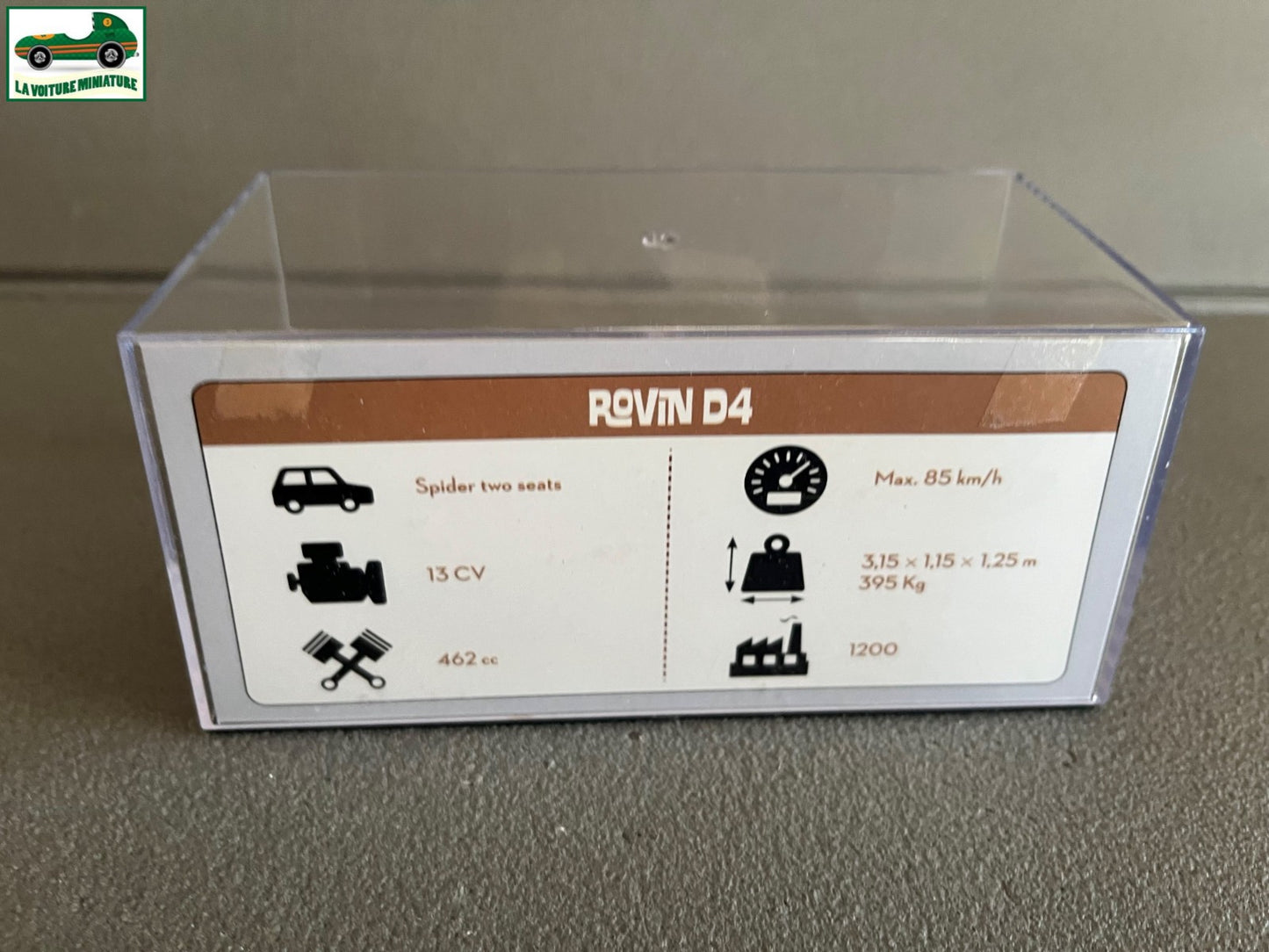 Voiture Miniature De Rovin D4 1953 Micro-Voitures D'Antan Altaya 1/43