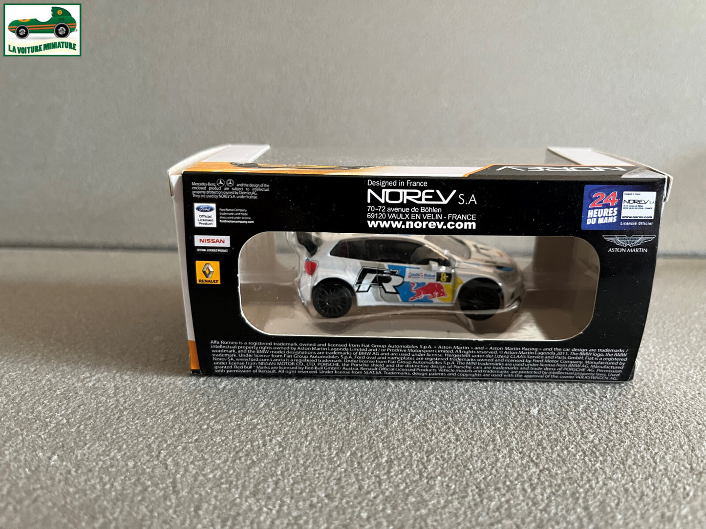 Voiture miniature Volkswagen Polo WRC Rallye Norev 3 inches 1/64