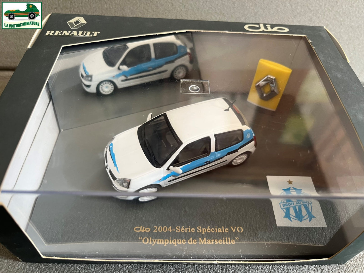 Voiture Miniature Renault Clio Olympique de Marseille UH OM Football au 1/43