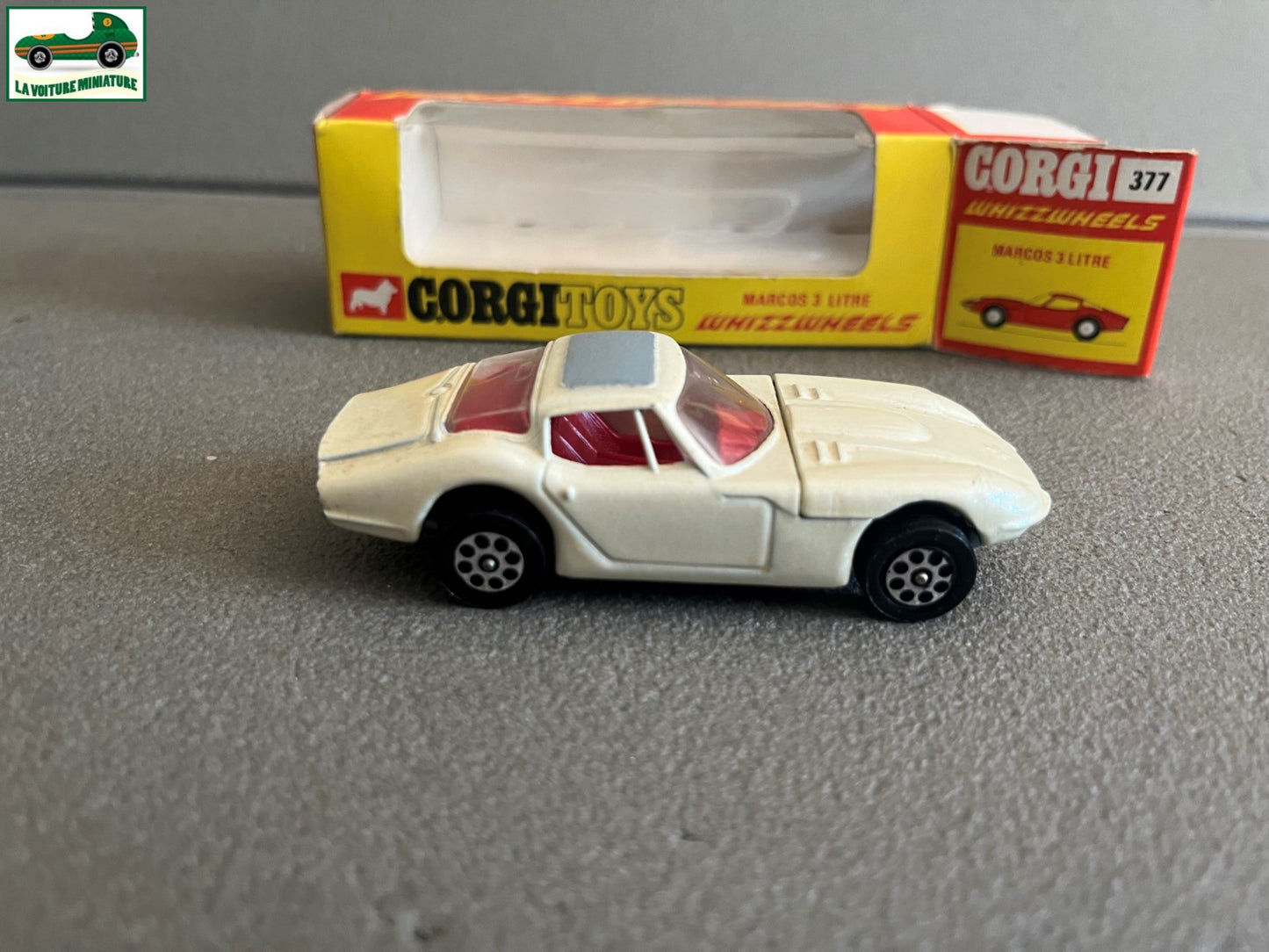 Ancienne Miniature Voiture Corgi Toys WhizzWheels Marcos 3 Litre GT Britain