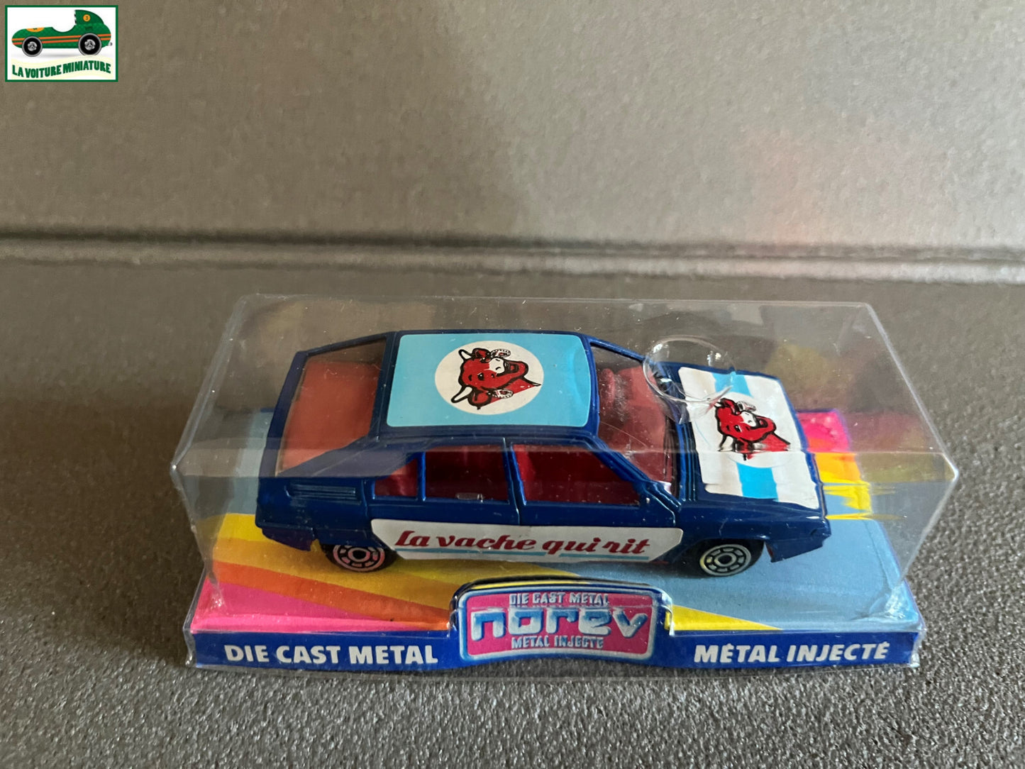Ancienne Voiture Miniature Citroen BX La Vache qui Rit Norev au 1/43