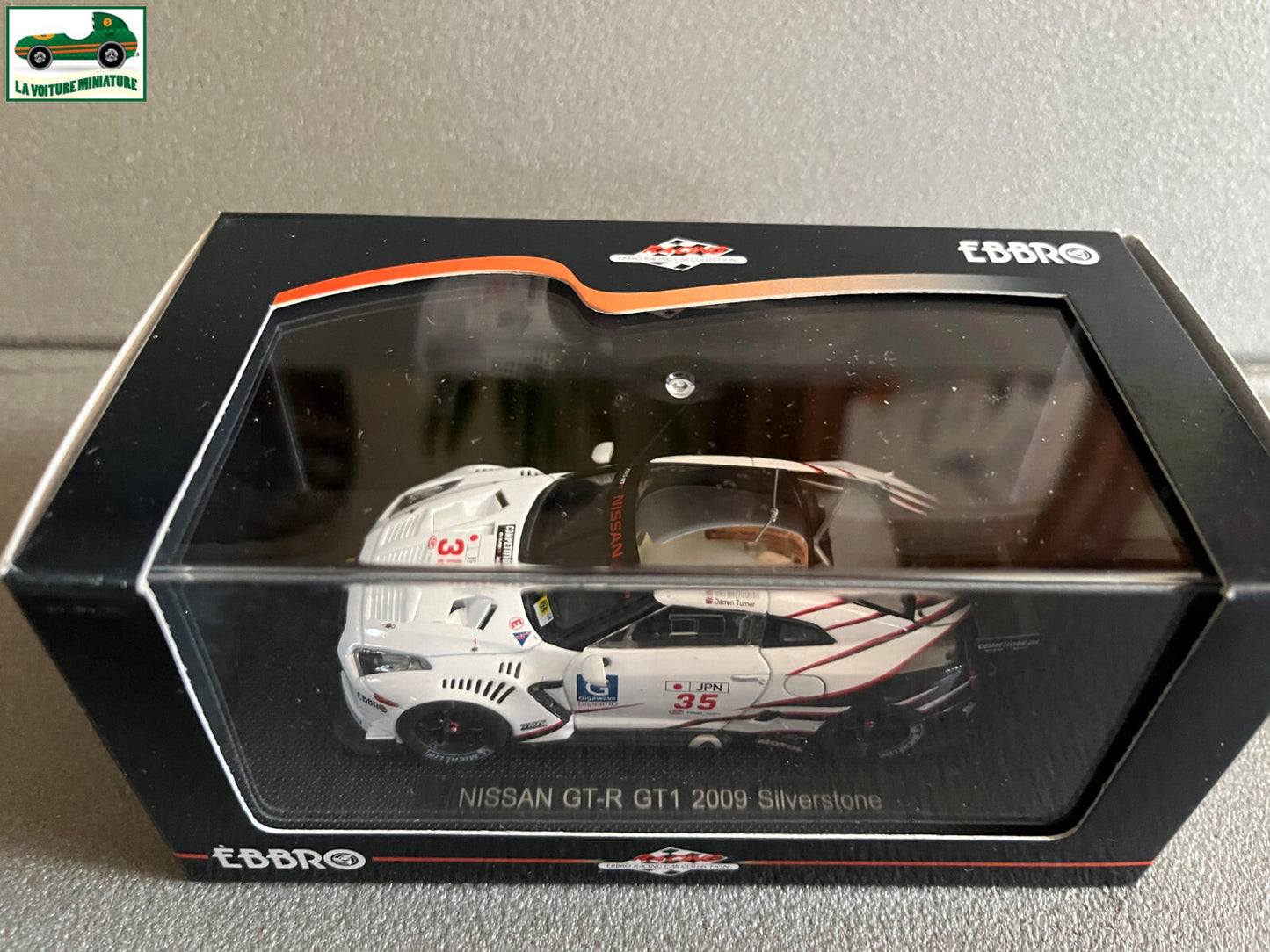 Voiture Miniature Nissan GT-R GT1 2009 Silverstone Ebbro au 1/43