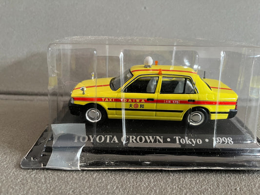 Voiture Miniature Toyota Crown Tokyo 1998 Taxi Du Monde au 1/43 Altaya