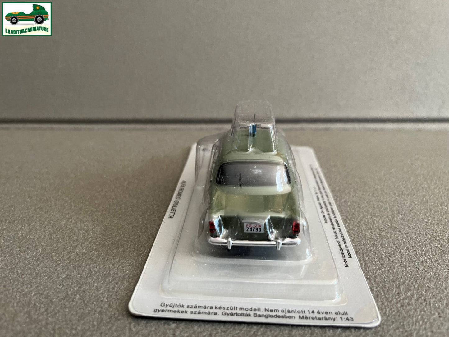 Voiture miniature Alfa Romeo Giulietta Police du Monde DeAgostini 1/43
