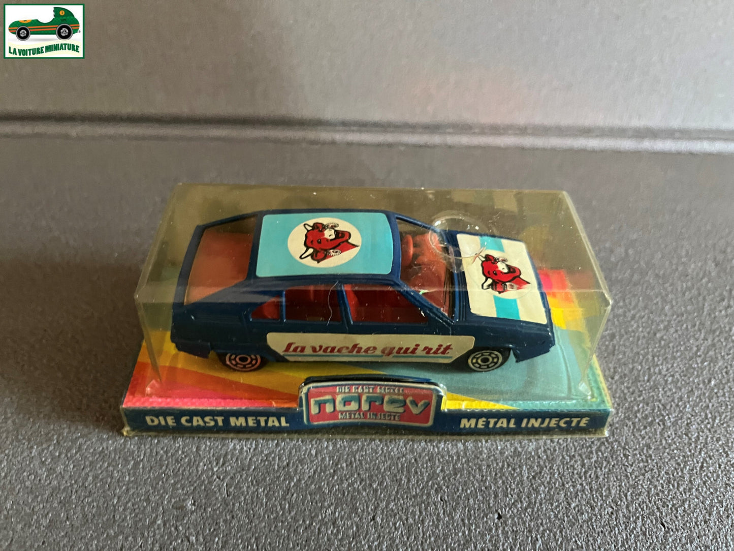 Ancienne Voiture Miniature Citroen BX La Vache qui Rit Norev au 1/43