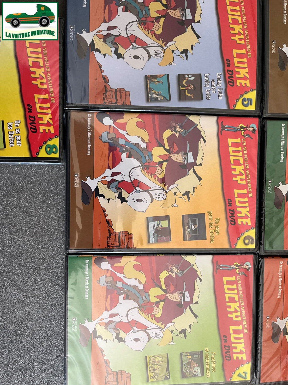 Lot 9 DVD Collection Lucky Luke Editions Atlas Blister