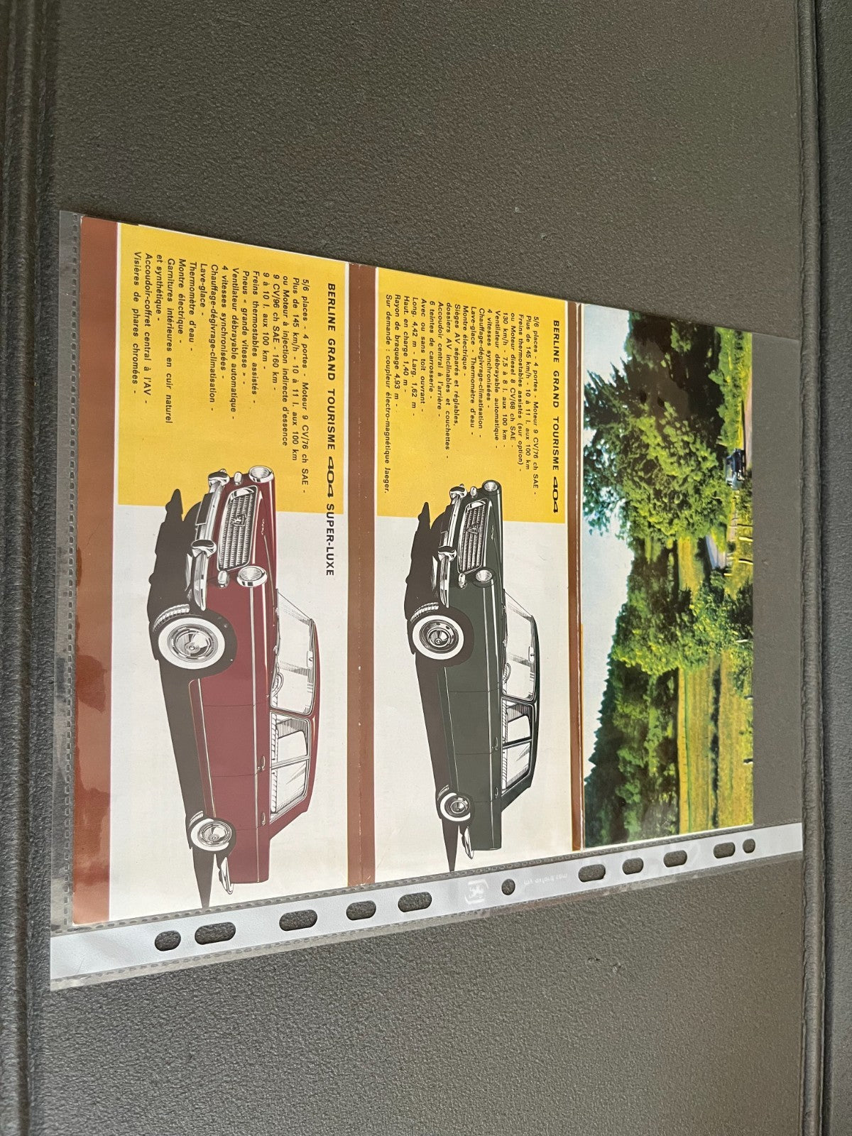 Ancien Dépliant Brochure Documentation Automobile Peugeot 404 403