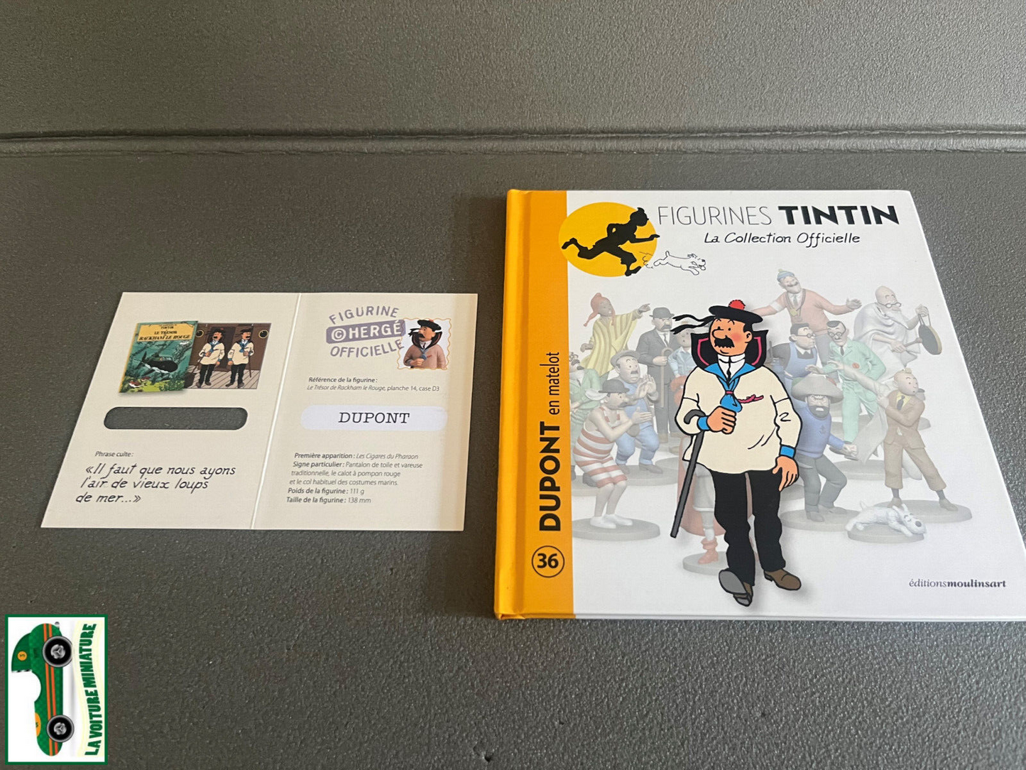 Livret + Certificat Figurines Collection Officielle Tintin Dupont N°36 Hergé
