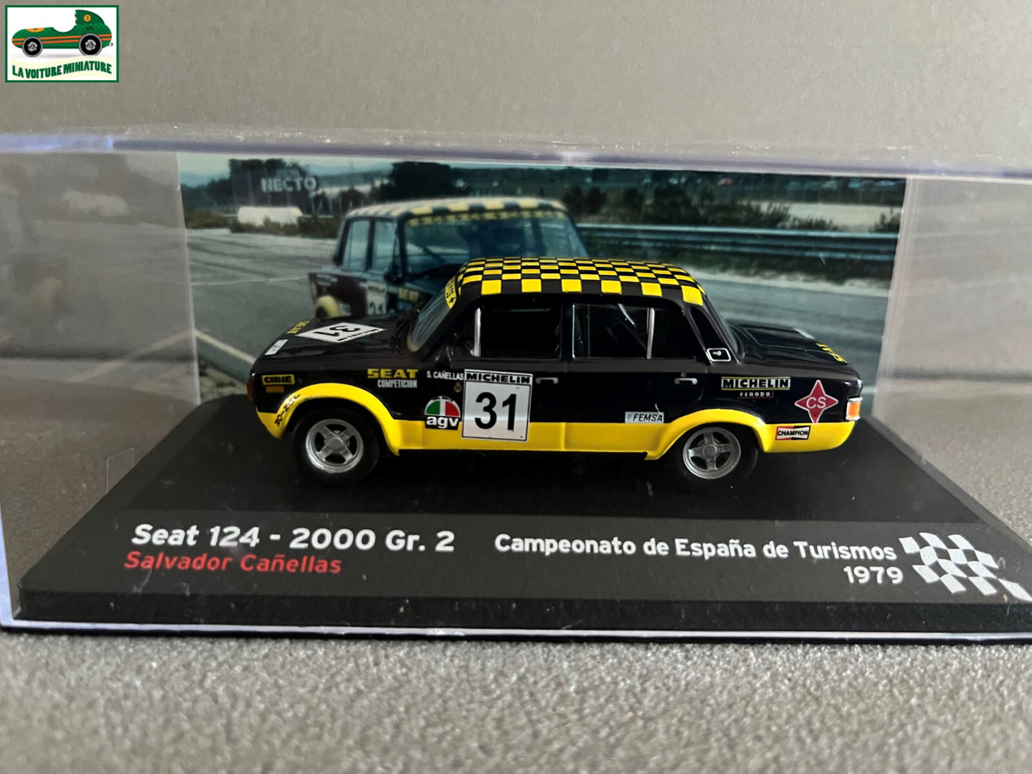 Voiture Miniature Seat 124 2000 Gr. 2 1979 Rallye Espagne au 1/43