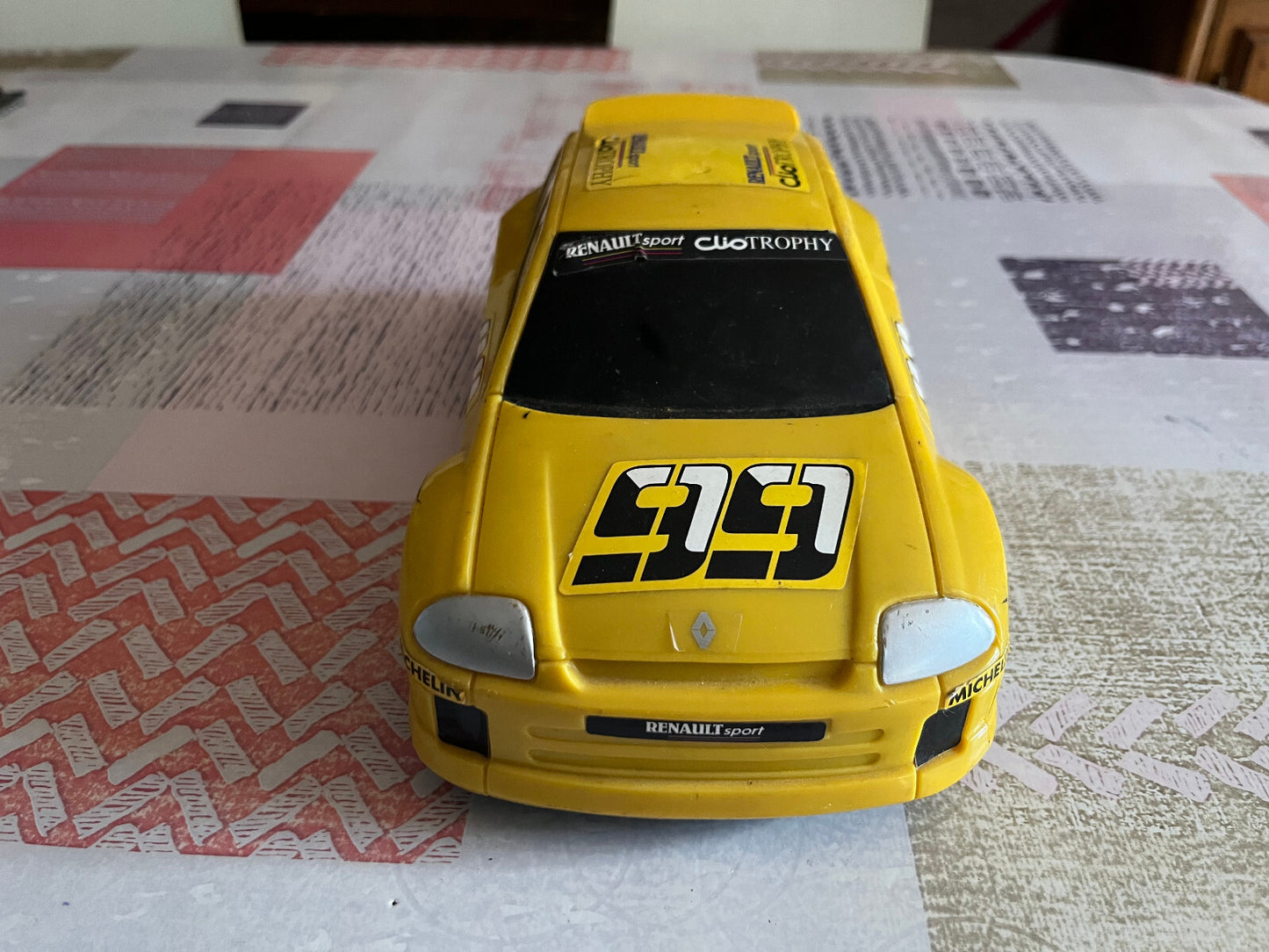 Ancien Jouet Plastique Voiture Miniature Renault Clio 2 Trophy 25cm