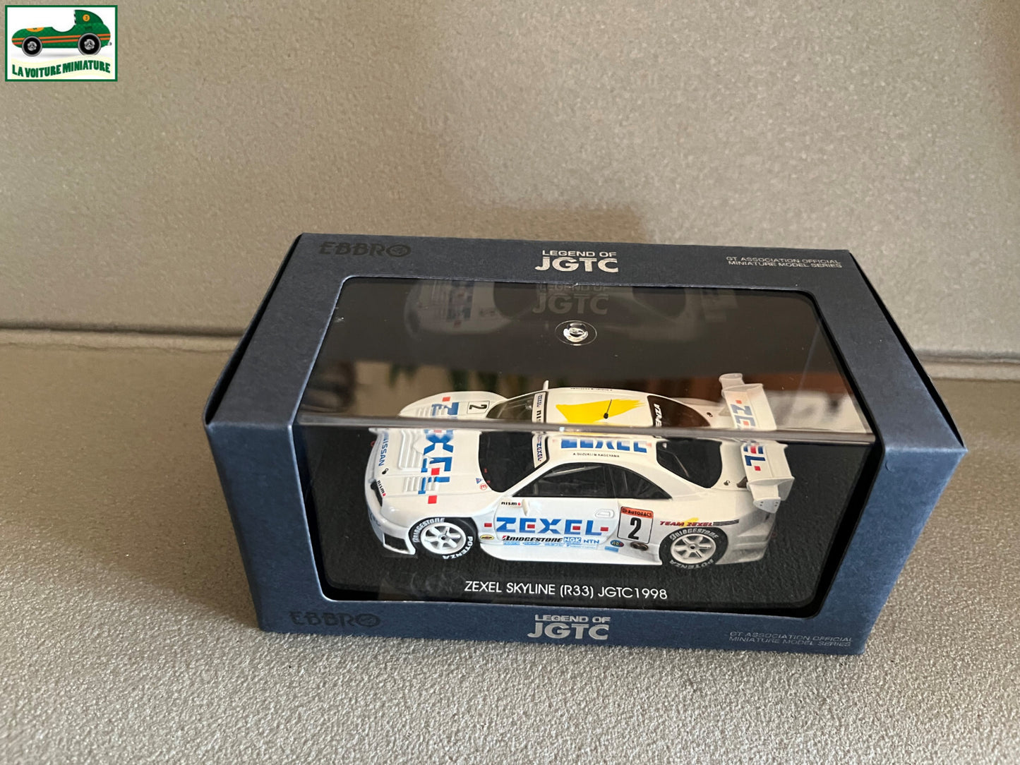 Voiture Miniature Zexel Skyline R33 JGTC 1998 Nissan Ebbro au 1/43
