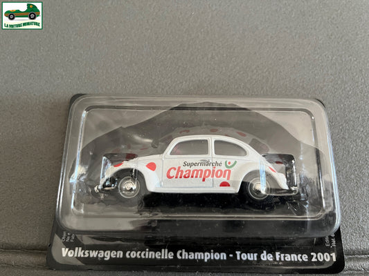 Voiture Miniature Volkswagen Coccinelle Champion 2001 Tour de France Norev 1/43