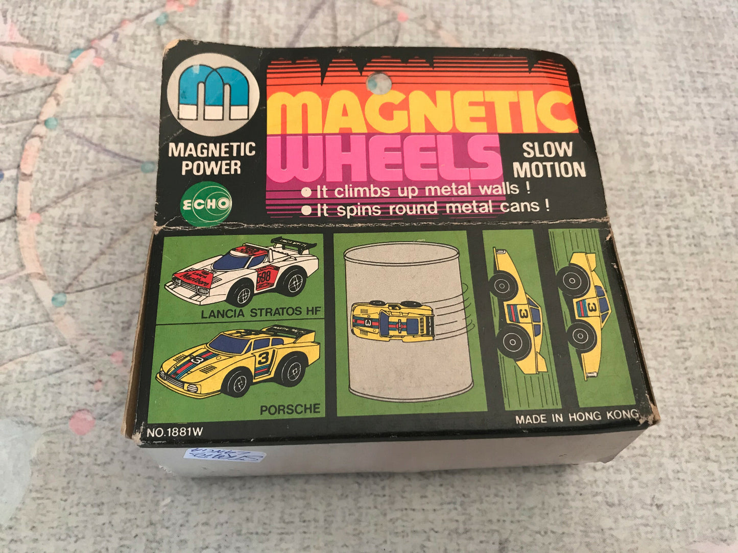 Ancien Jouet Voiture Course Magnetic Wheels Power Lancia Stratos HF NO.1881W