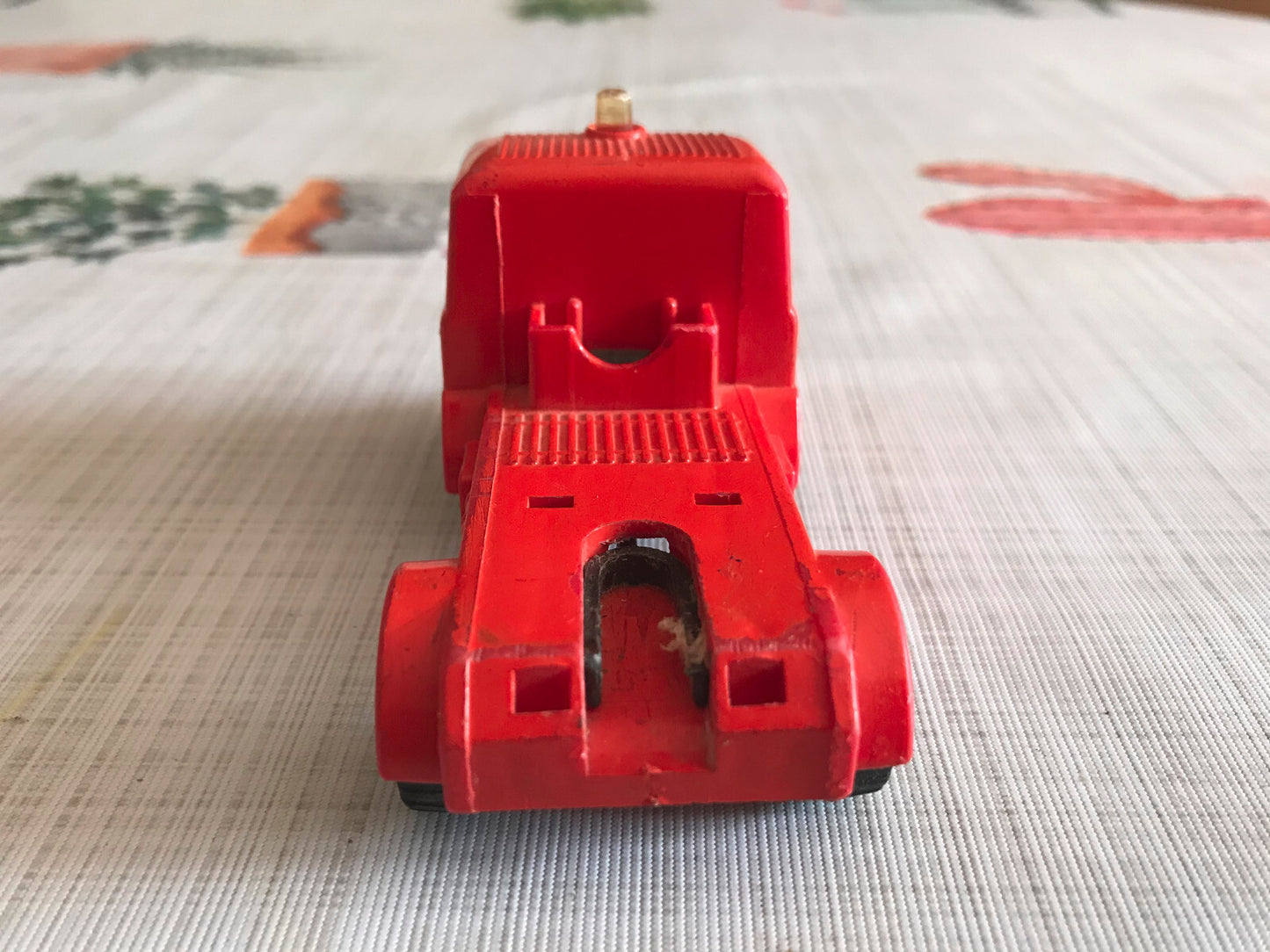 Ancienne Voiture Miniature Camion Tracteur Semi Remorque DAF Greece Plastique