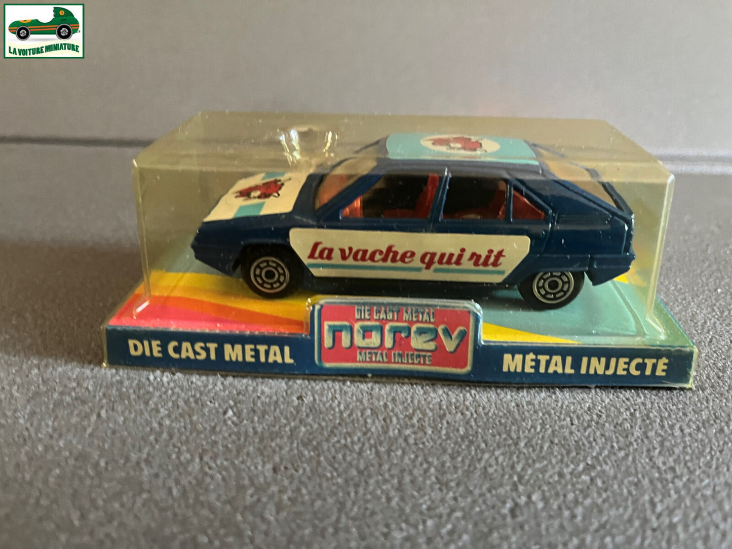 Ancienne Voiture Miniature Citroen BX La Vache qui Rit Norev au 1/43