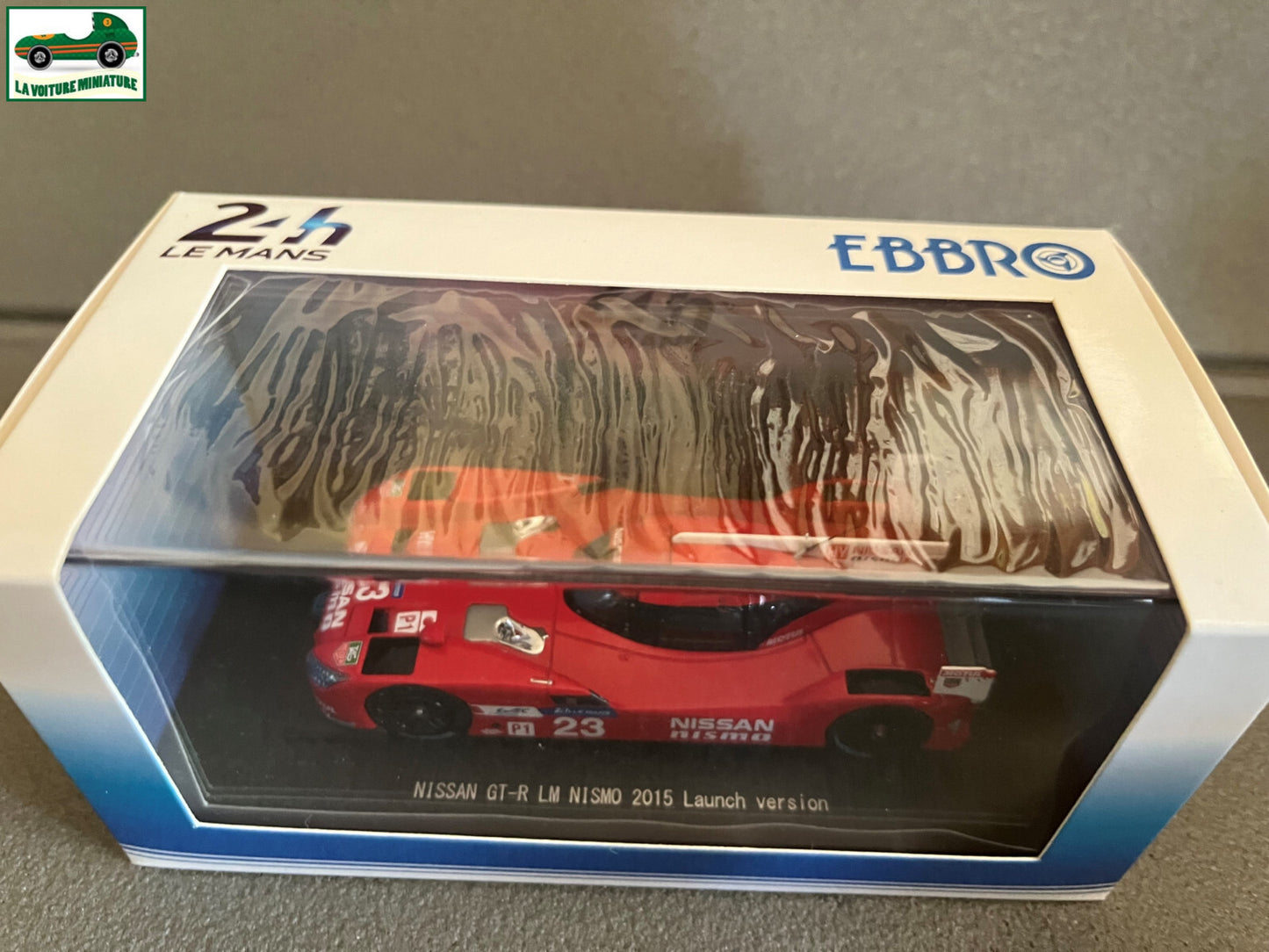 Voiture Miniature Nissan GT-R LM Nismo Launch Version 2015 Ebbro Le Mans 1/43