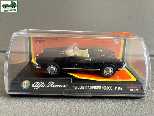 Voiture Miniature Alfa Romeo Giulietta Spider 1600CC 1962 New Ray au 1/43