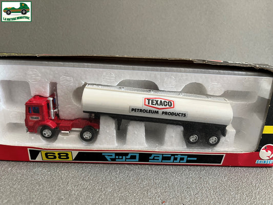 Voiture miniature Camion Semi Remorque Citerne Shinsei Mack Tanker Texaco