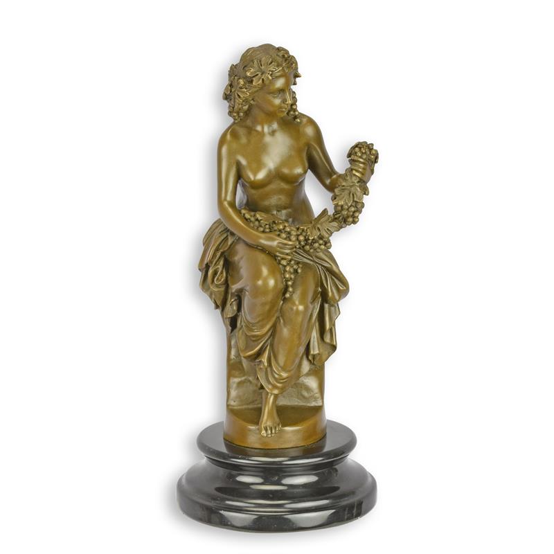 STATUE MODERNE SCULPTURE BRONZE BACHANTE