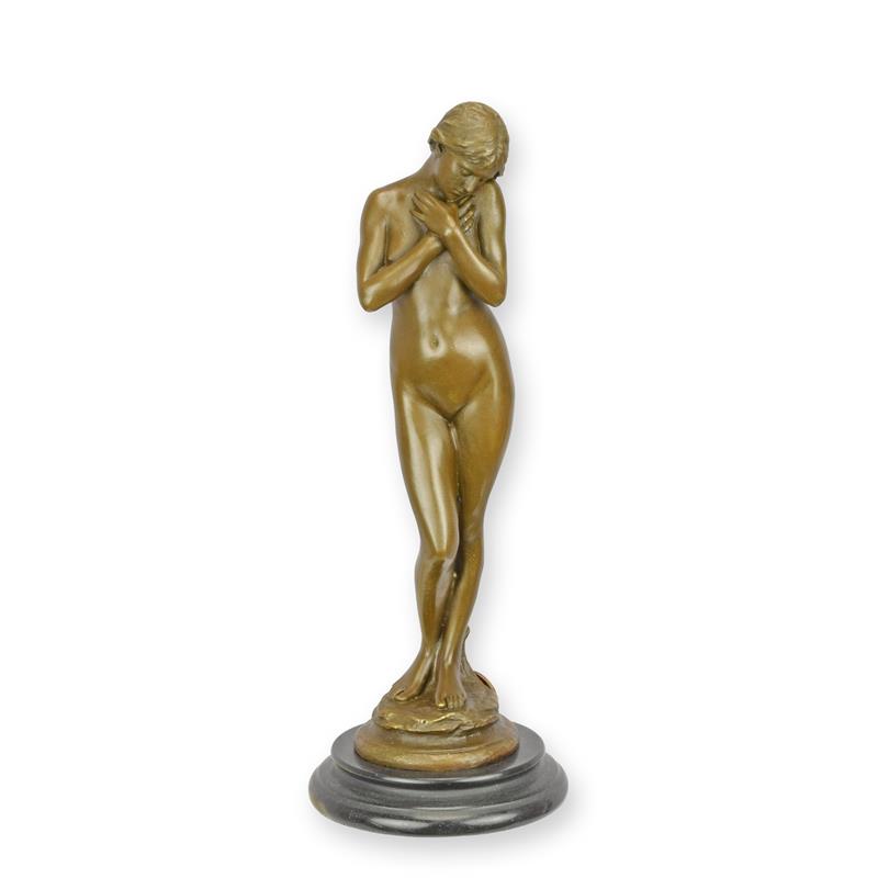 STATUE MODERNE SCULPTURE BRONZE FEMME NUE