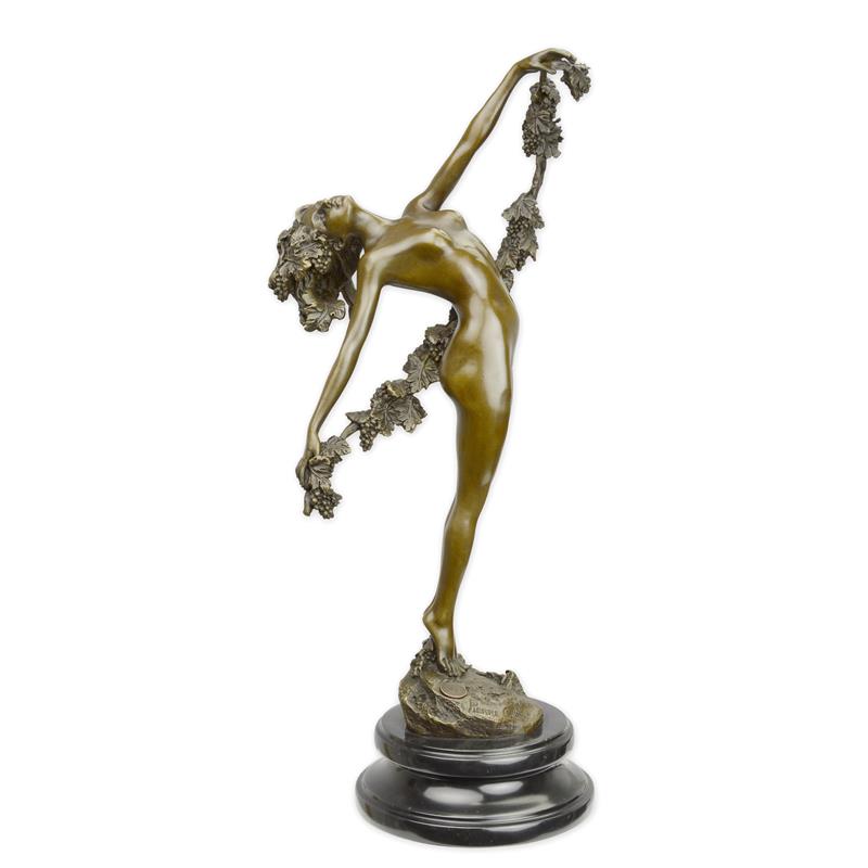 STATUE MODERNE SCULPTURE BRONZE LA VIGNE