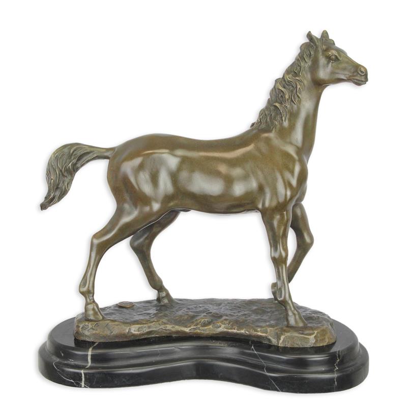 STATUE MODERNE SCULPTURE BRONZE CHEVAL