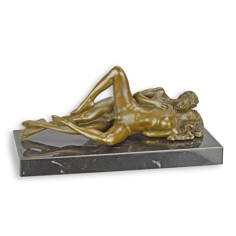 STATUE MODERNE SCULPTURE EROTIQUE BRONZE