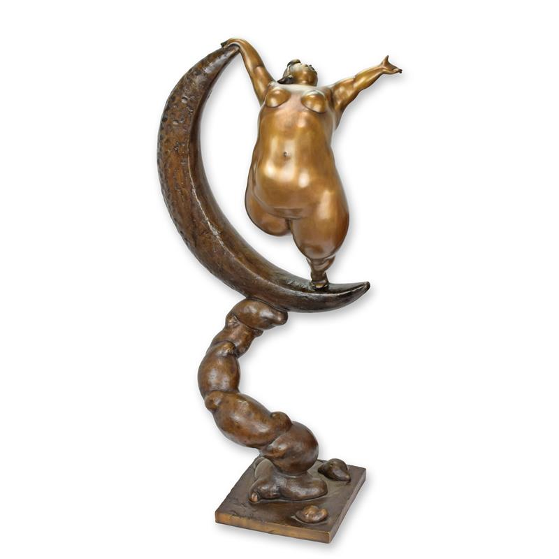 STATUE MODERNE SCULPTURE MODERNISTE BRONZE DE LA DANSEUSE DE LA L