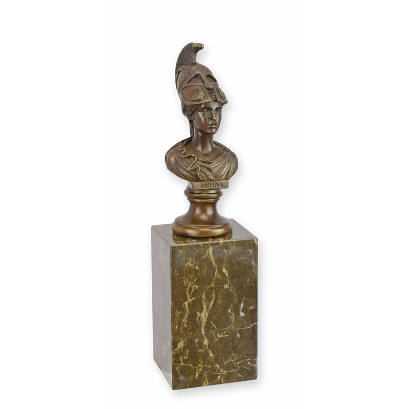 BUSTE EN BRONZE D'ATHÉNA