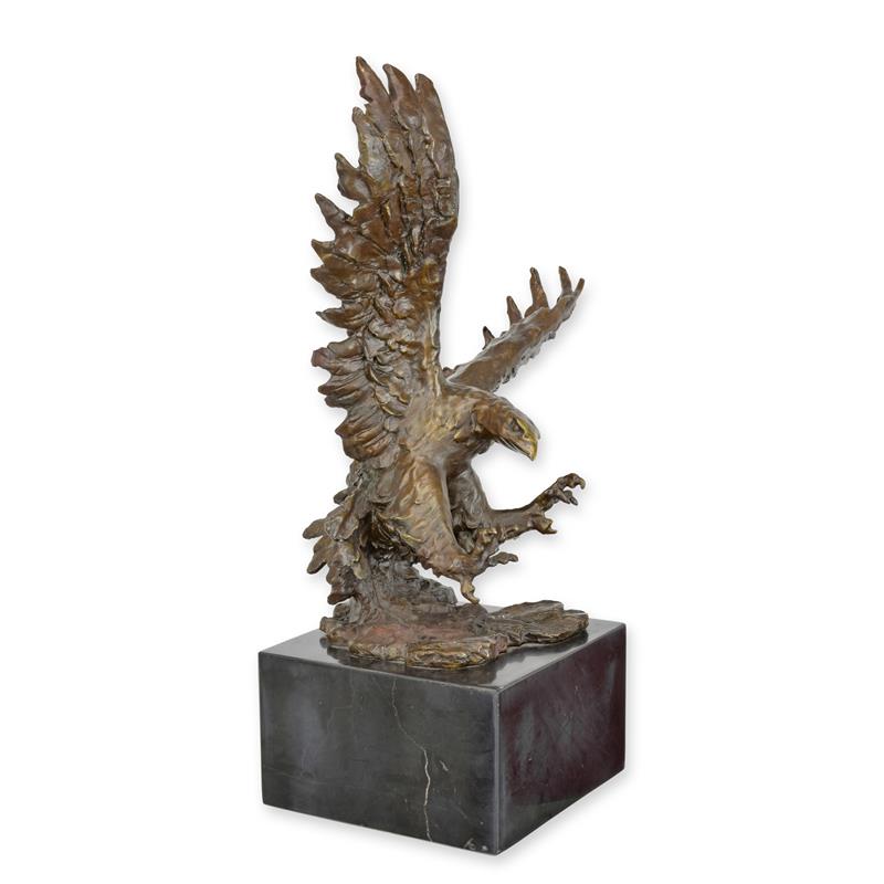 STATUE MODERNE SCULPTURE BRONZE AIGLE